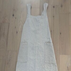 H&M Linen Blend Apron with Pockets